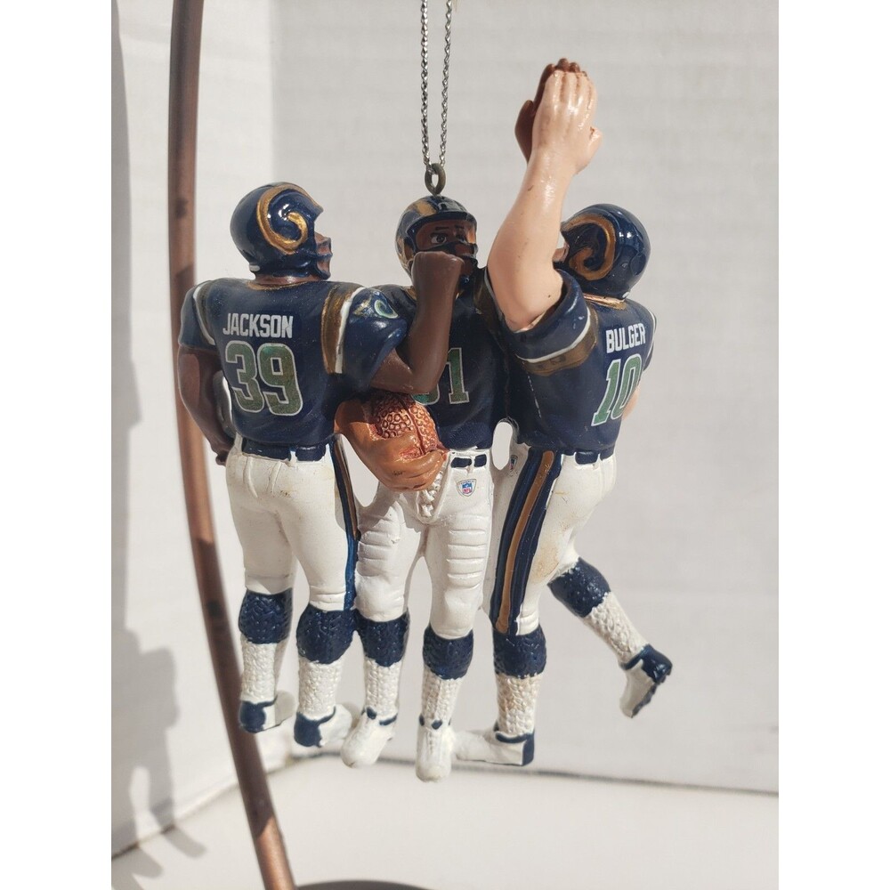Greatest Show On Turf St Louis Rams Christmas NFL Ornament Holt Burger Jackson - Picture 3 of 13